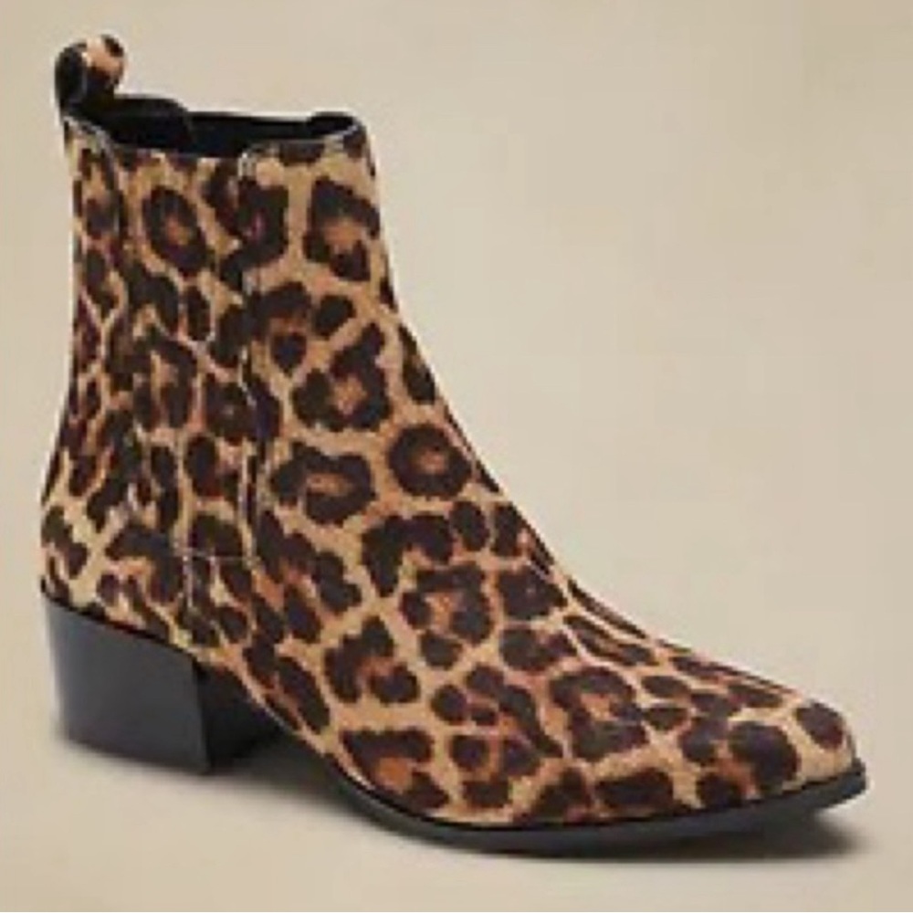 Banana Republic Calf Hair Chelsea Ankle Boot